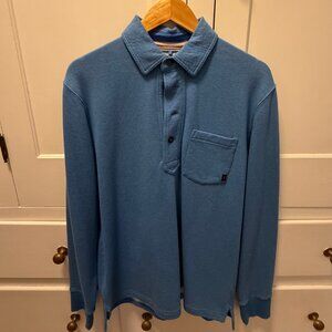 Relwen French-loop longsleeve polo (M)